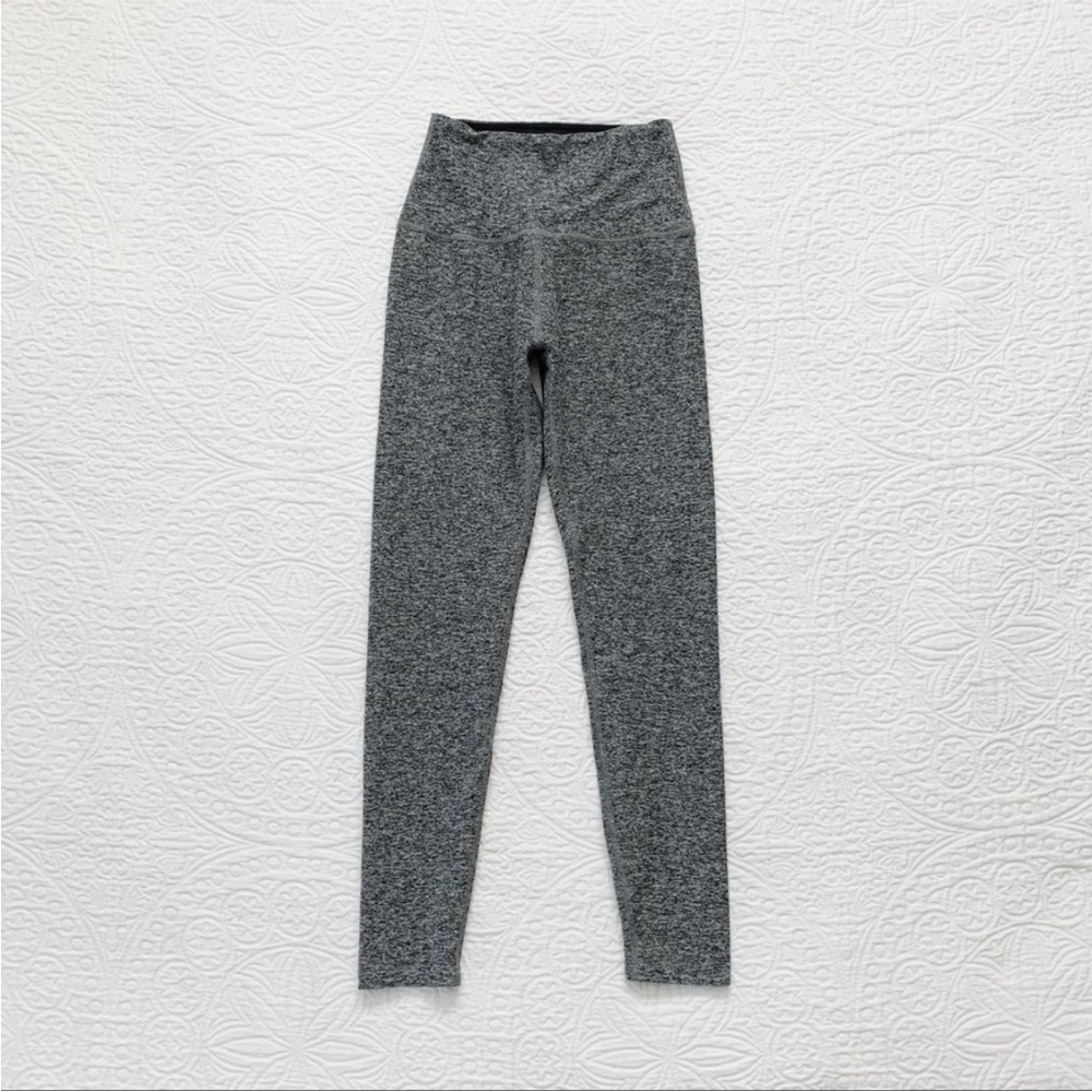Beyond Yoga Spacedye Caught in the Midi High Waisted Legging Black/Grey Sz Small